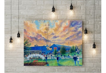 Dundee FC Dens Park Stadium 'Going to the Match' Wall Art Canvas